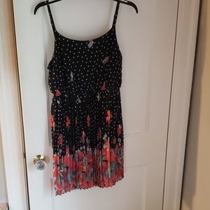 Polka dot with flowers dress